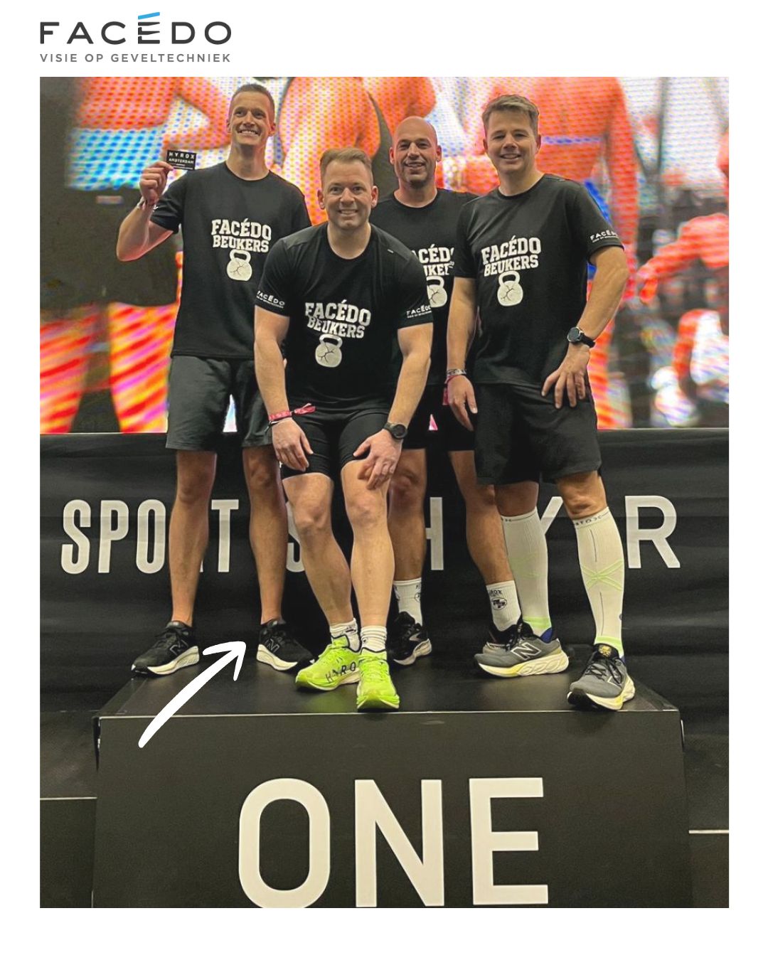 Featured Image for “HYROX 2026 is een feit! Facédo sportkanjers laten zien waar we voor staan!”